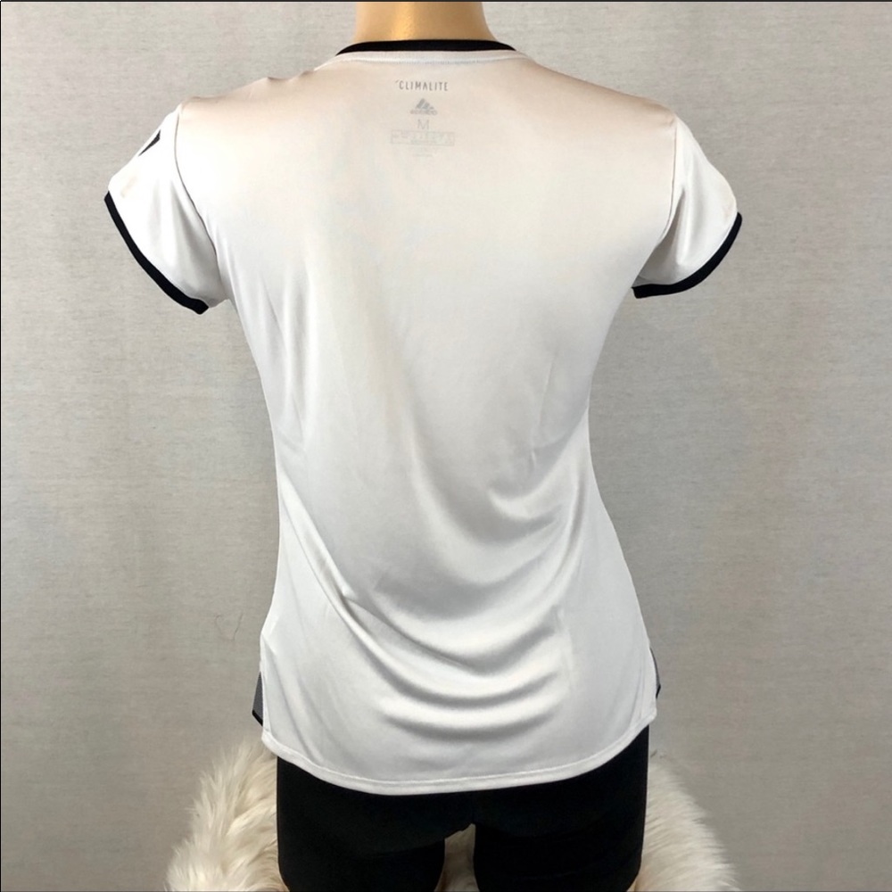 NWT Adidas Short Sleeve Tee With Three Stripes - Picture 4 of 6